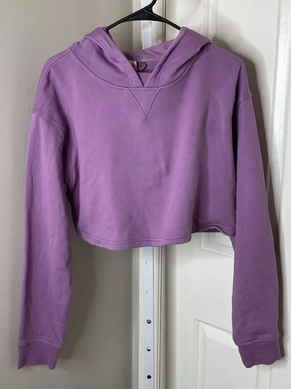 Lululemon All Yours Cropped Hoodie in Wisteria Purple